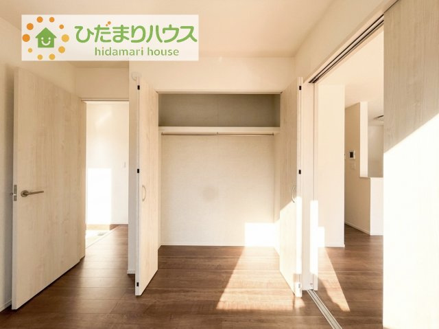 【収納】 | つくばみらい市伊奈東41番　新築戸建　B号棟 | 全室にクローゼットが付いていて、お部屋の住空間もスッキリ広々使えそうです(^^)