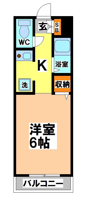 三鷹市上連雀３丁目の賃貸マンションの間取り