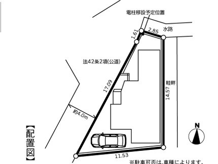 茅ケ崎市香川５丁目　新築戸建の区画図