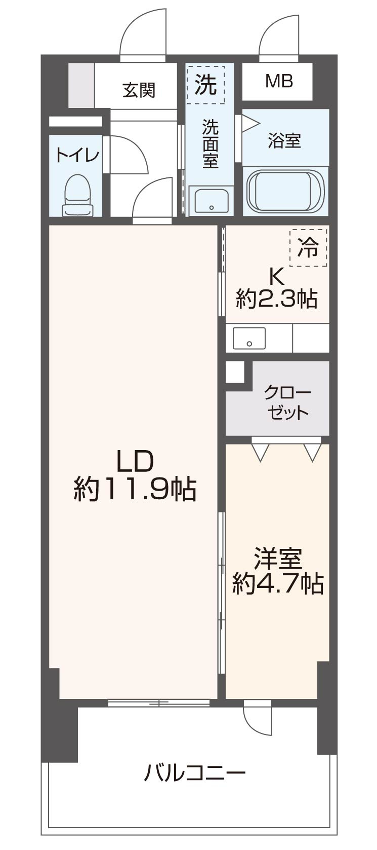 メゾンラフィネの間取り