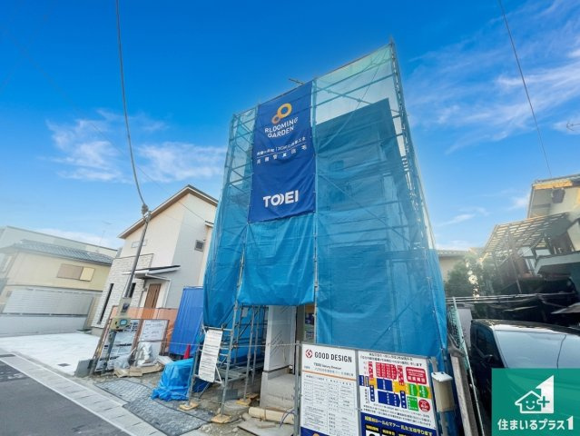即日案内可能■宇治市大久保町南ノ口　新築一戸建ての外観|周辺は落ち着いた街並みの住宅地！子育てがしやすい住環境です！まだ未完成ですが、現地でしかわからない事もございます。是非一度ご覧ください。

