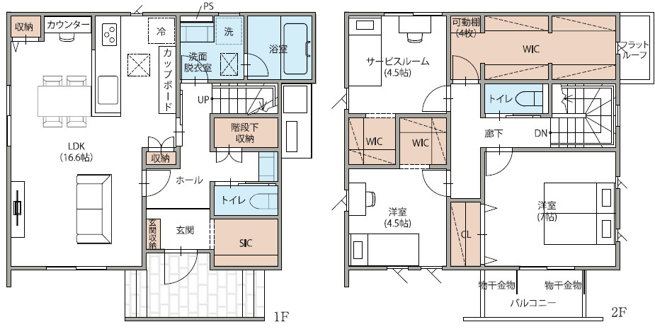 春日部市新宿新田　新築一戸建ての間取り