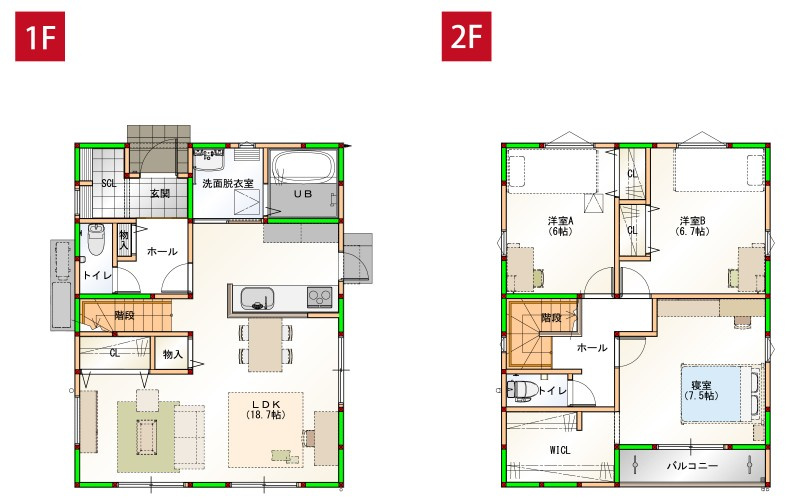 ☆選べる家具プレゼント☆正円寺④　3LDK　新築戸建の間取り