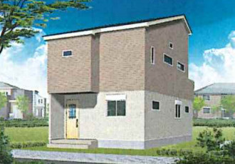 藤沢市石川2丁目　新築戸建　全8棟5号棟の外観パース