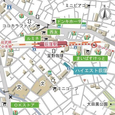 【地図】 | ハイエスト荻窪 