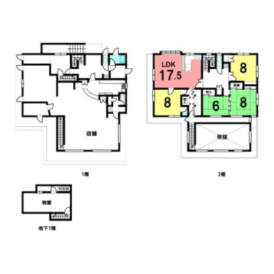 登別市中登別町133-27テナントの間取り