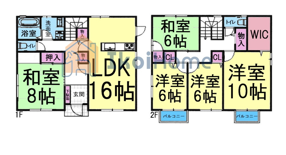 神戸市西区井吹台西町３丁中古戸建の間取り