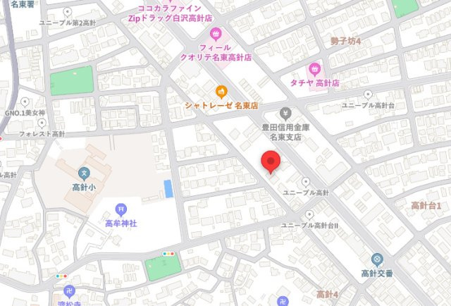 高針四丁目貸事務所の地図