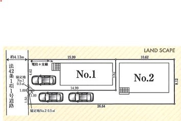 【新築】鶴ヶ島市藤金第13 1号棟の区画図