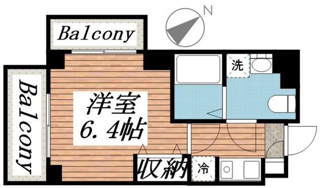 調布市多摩川３丁目の賃貸マンションの間取り