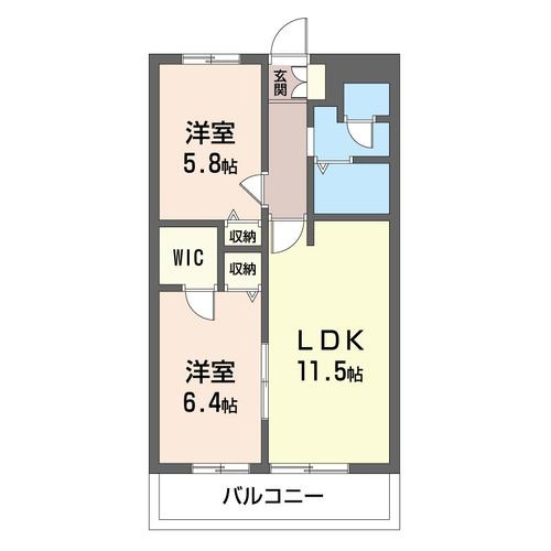 ヴィラージュ市川大町の間取り|人気の2LDK♪