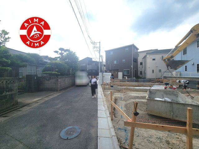 大野城市筒井2丁目第1-3棟（1号棟）の外観|前面道路含む現地の写真です。