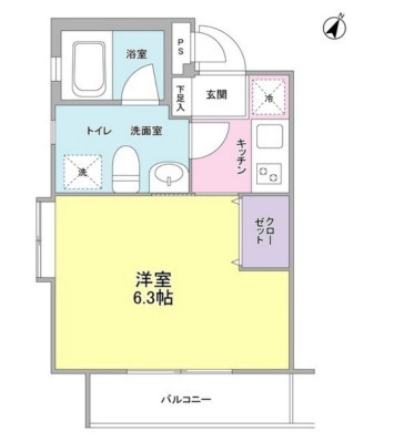クローバーハイツ西小山　の間取り