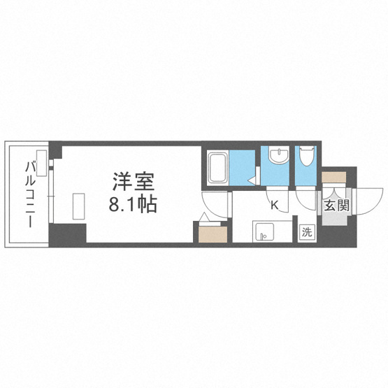 【間取り】 | プレサンス谷町九丁目駅前