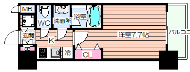 【間取り】 | Ｓ-ＲＥＳＩＤＥＮＣＥ福島Ｌｕｘｅ