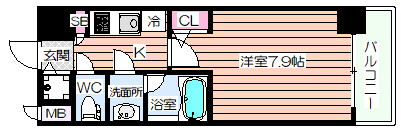 【間取り】 | Ｓ-ＲＥＳＩＤＥＮＣＥ福島Ｌｕｘｅ