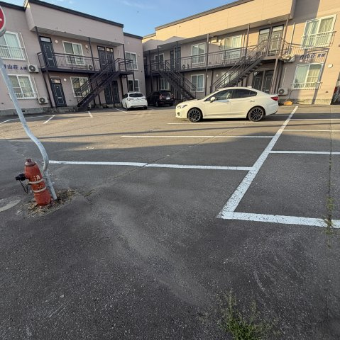 青山荘の駐車場