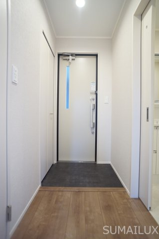 熊本市南区近見６丁目のアパートの玄関