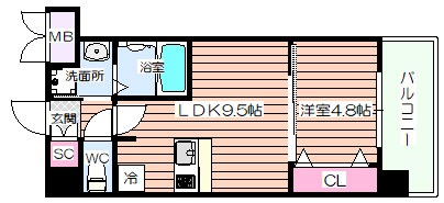 【間取り】 | スプランディッド中之島WEST