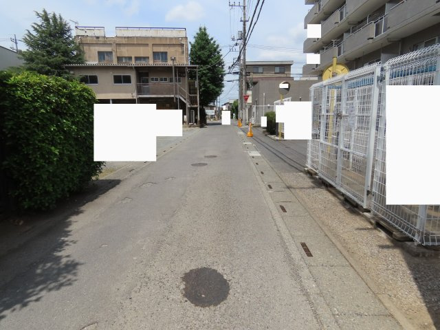 鶴ヶ島市鶴ヶ丘売地の前面道路含む現地写真