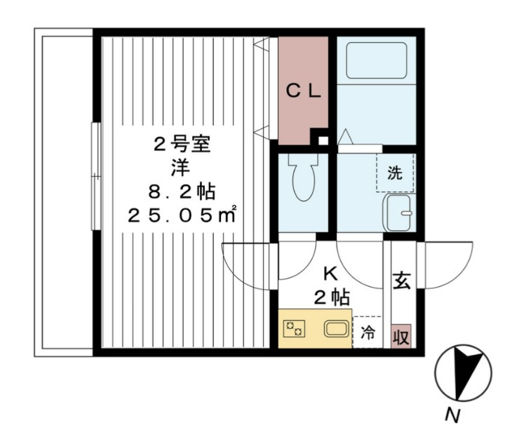 AJ八潮NorthⅠの間取り