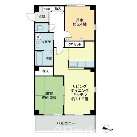 シーズン柞田の間取り|間取図