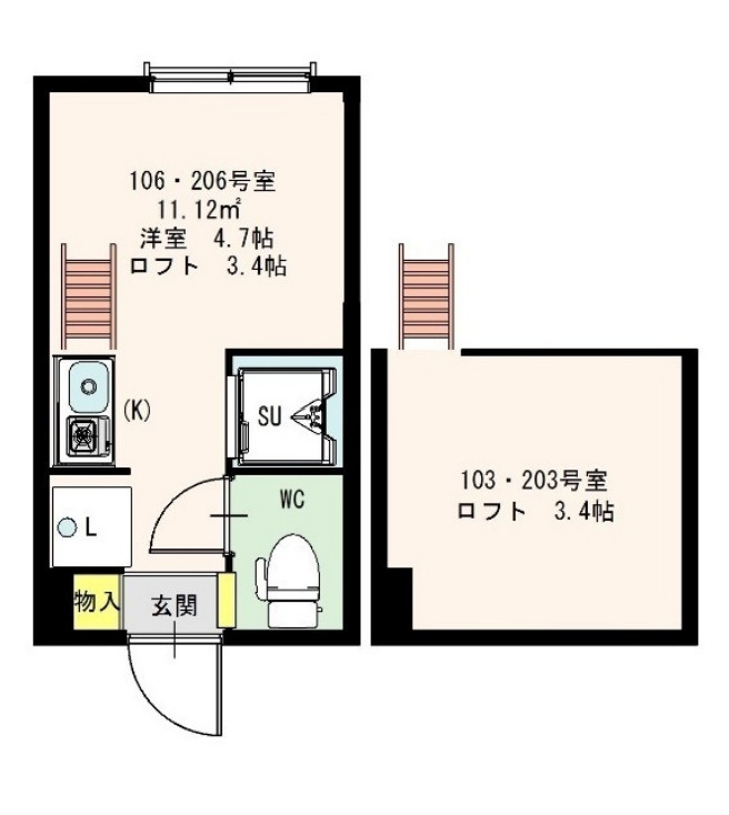 stage南阿佐ヶ谷の間取り