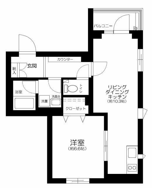 リテラス目黒三丁目の間取り|間取りです
