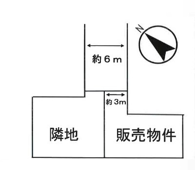 鶴ヶ島市鶴ヶ丘売地の土地図
