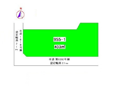 坂戸市塚越売地の土地図