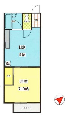 メイプル柳瀬川の間取り