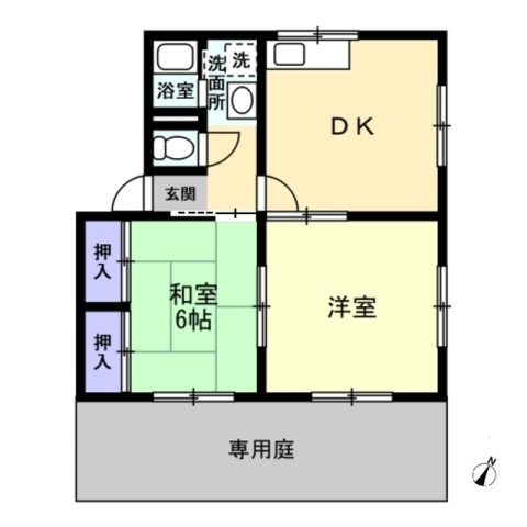 ソルトフィールドＮ・Ｍ Ａ棟の間取り|間取図