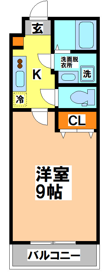 武蔵野市御殿山２丁目の賃貸マンションの間取り