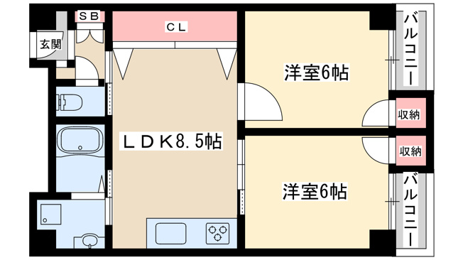 【間取り】 | 秀英マンション