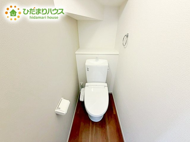 【トイレ】 | ひたちなか市市毛4期　新築戸建　1号棟 | 1・2階にトイレあるため、同時に利用でき混雑を避けられますね