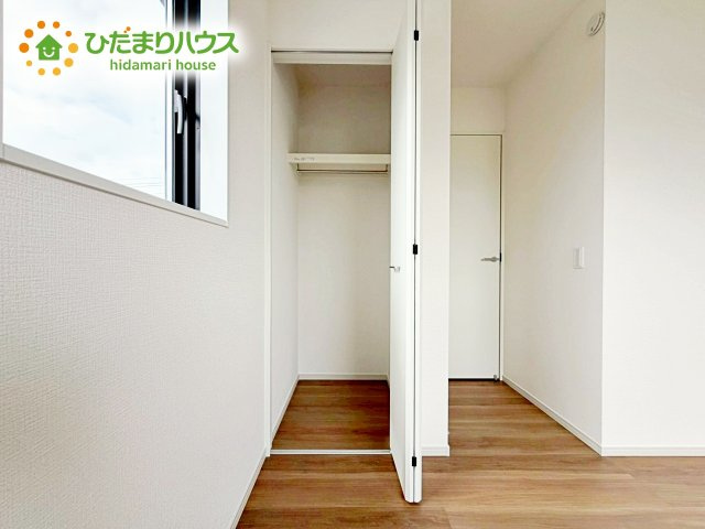 【収納】 | ひたちなか市市毛4期　新築戸建　1号棟 | 全室にクローゼットが付いていて、お部屋の住空間もスッキリ広々つかえそうです(^^)/