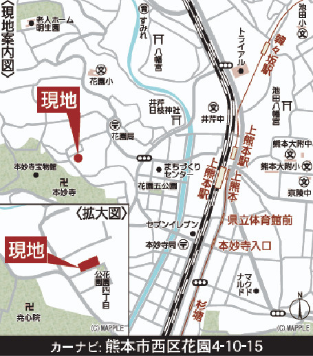 クレイドルガーデン／西区花園第８／３号棟の地図