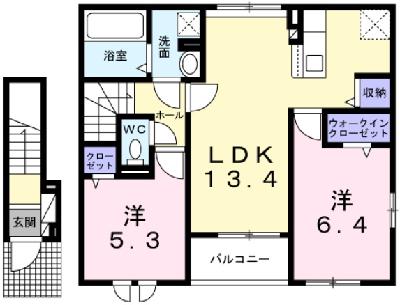 アンソレイユの間取り