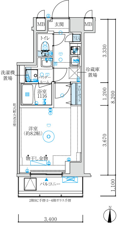 MAXIV練馬TREの間取り