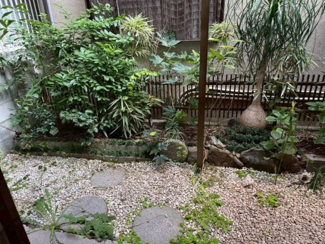 鳥飼新町2丁目の庭