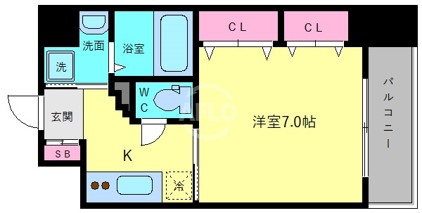 PARKHILLS上本町壱番館の間取り|PARKHILLS上本町壱番館　間取り