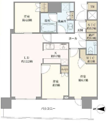 パークタワー晴海の間取り