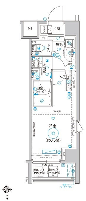Le'a川崎西口壱番館の間取り