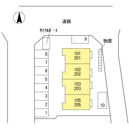 ラフィネの区画図