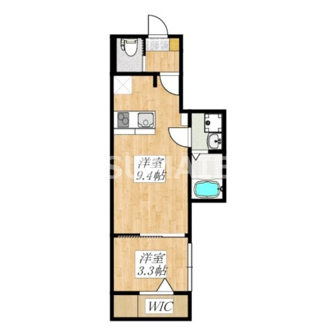 KEIAI RESIDENCE 宮原Ⅱの間取り|間取りです！