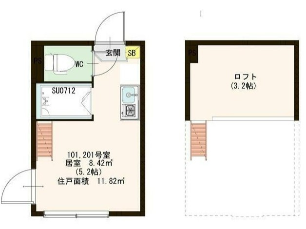 ハーモニーテラス上池袋Ⅱの間取り