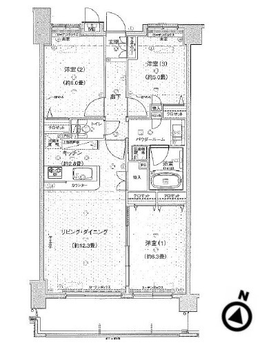 サンデュエル湘南平塚アクアステージの間取り