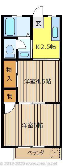 田中ハイツの間取り