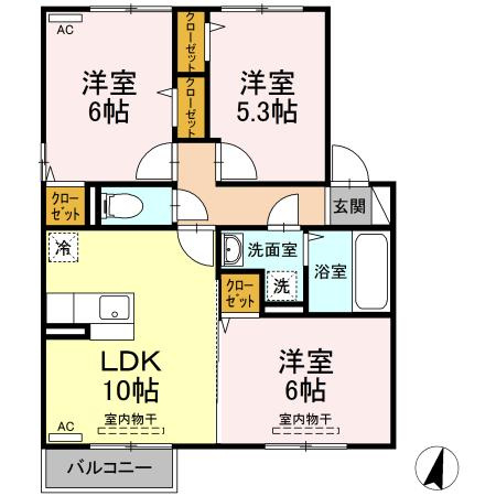 エグレットの間取り