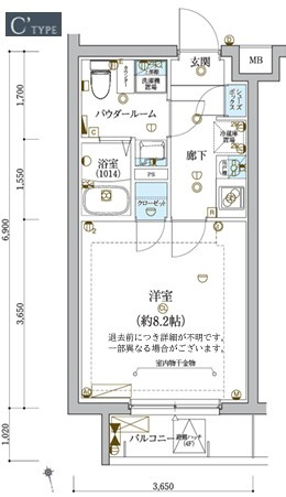 【間取り】 | ECREDE蒲田　